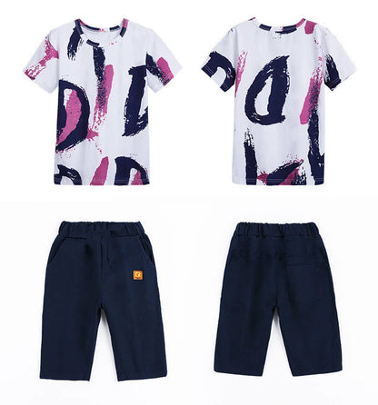 Boys Short Sleeved Shirt & Shorts Set, 4 - 14 Yrs