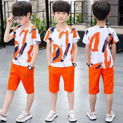 Boys Short Sleeved Shirt & Shorts Set, 4 - 14 Yrs