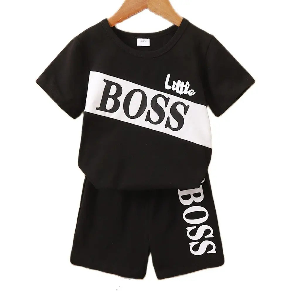 1-6 Yrs Boys 2-PCS fashion T-shirt & matching Shorts