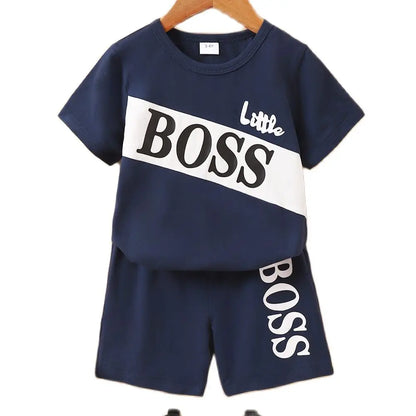 1-6 Yrs Boys 2-PCS fashion T-shirt & matching Shorts