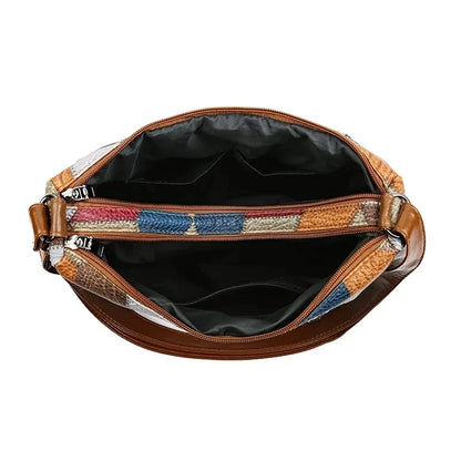 Women's Elegant Vintage Crossbody Trendy Handbag Fashion Multi-pockets Shoulder Bag