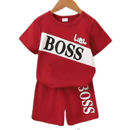 1-6 Yrs Boys 2-PCS fashion T-shirt & matching Shorts